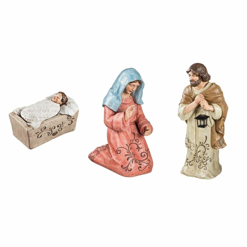 Statues & Sculptures |   Statement Nativity Garden Statuary, Set Of 3, Mary/Joseph/Jesus, 32.09"W x 12.99"H x 13.39"D Garden Decor Statues & Sculptures