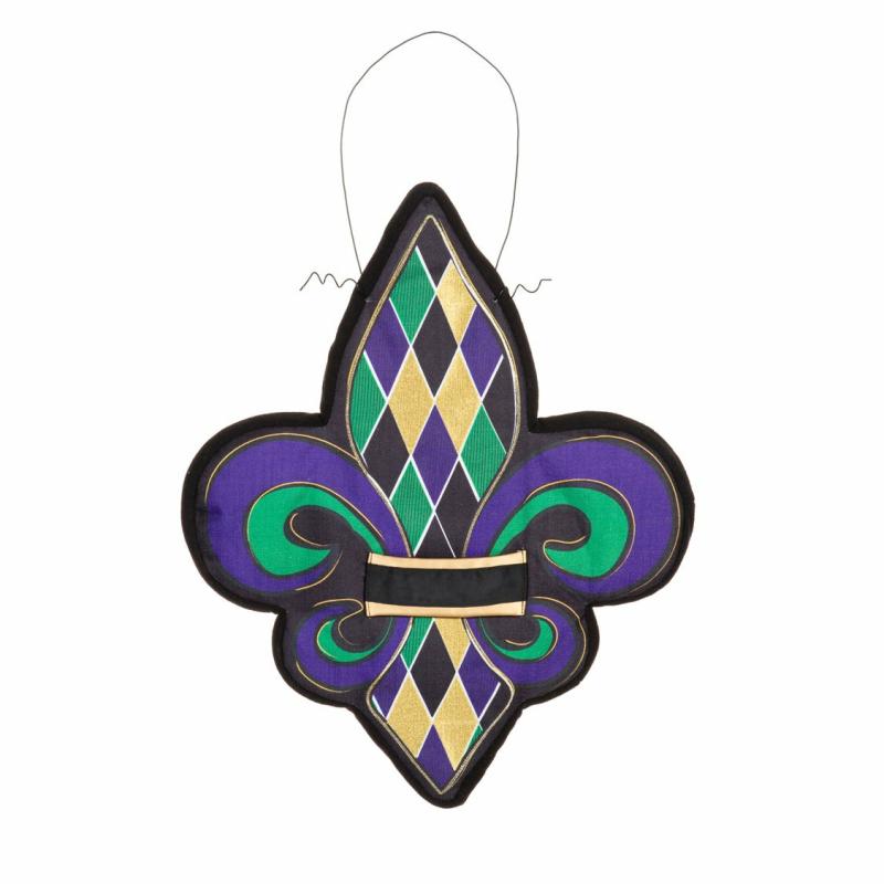 Door Decor & Wreaths |   Fleur De Lis Estate Door Décor, 20"W x 26"H x 1"D Door Decor & Wreaths Door Decor & Wreaths