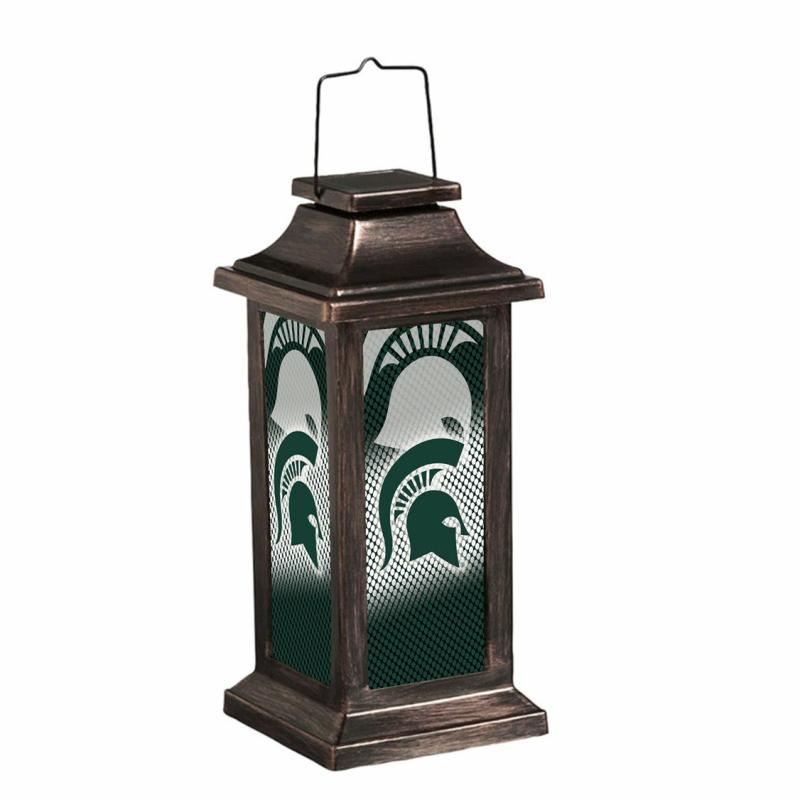 Lanterns & Outdoor Lights |   Michigan State University Solar Garden Lantern, 10"W x 4.38"H x 4.38"D Lanterns & Outdoor Lights Lanterns & Outdoor Lights