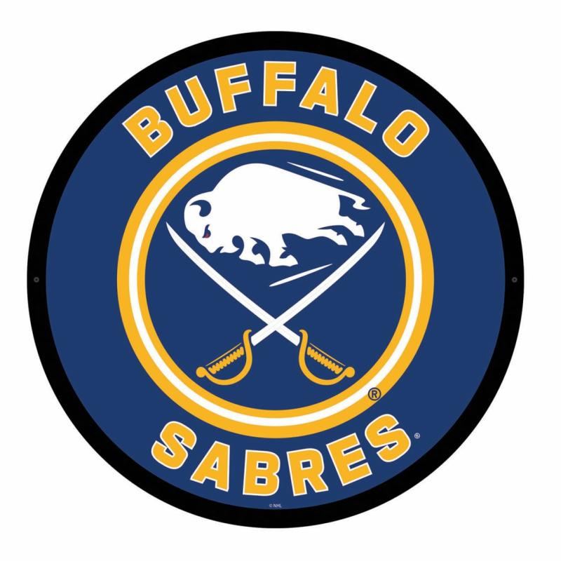 Wall Art |   Buffalo Sabres Led Round Wall Décor, 23"W x 0.38"H x 23"D Home Decor Wall Art