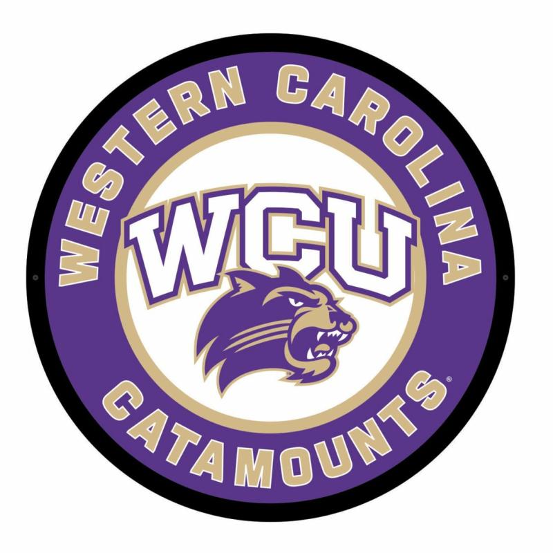 Wall Art |   Western Carolina University Led Round Wall Décor, 23"W x 0.38"H x 23"D Home Decor Wall Art